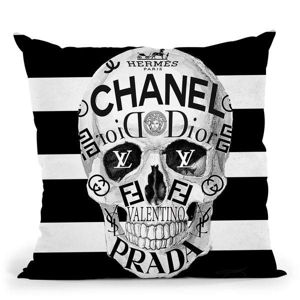 Couture To The Bone Throw Pillow by Jodi Pedri