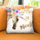 Believe Miracles Throw Pillow by Jodi Pedri