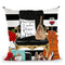 Black Chair Throw Pillow by Jodi Pedri