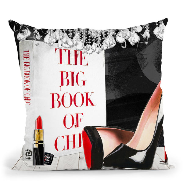 Book Of Chic Throw Pillow by Jodi Pedri