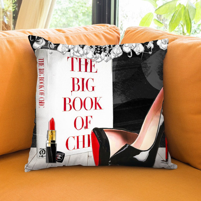 Book Of Chic Throw Pillow by Jodi Pedri