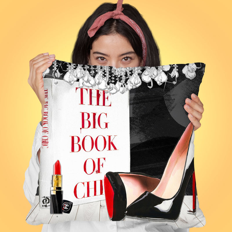 Book Of Chic Throw Pillow by Jodi Pedri