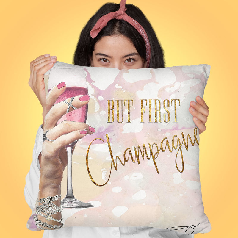 Chanpange Throw Pillow by Jodi Pedri