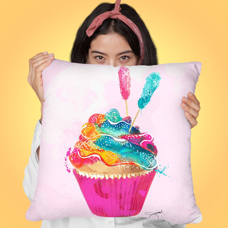 Cupcake Ii Throw Pillow by Jodi Pedri