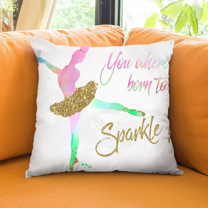Dancer Sparkle Throw Pillow by Jodi Pedri