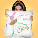 Dancer Sparkle Throw Pillow by Jodi Pedri