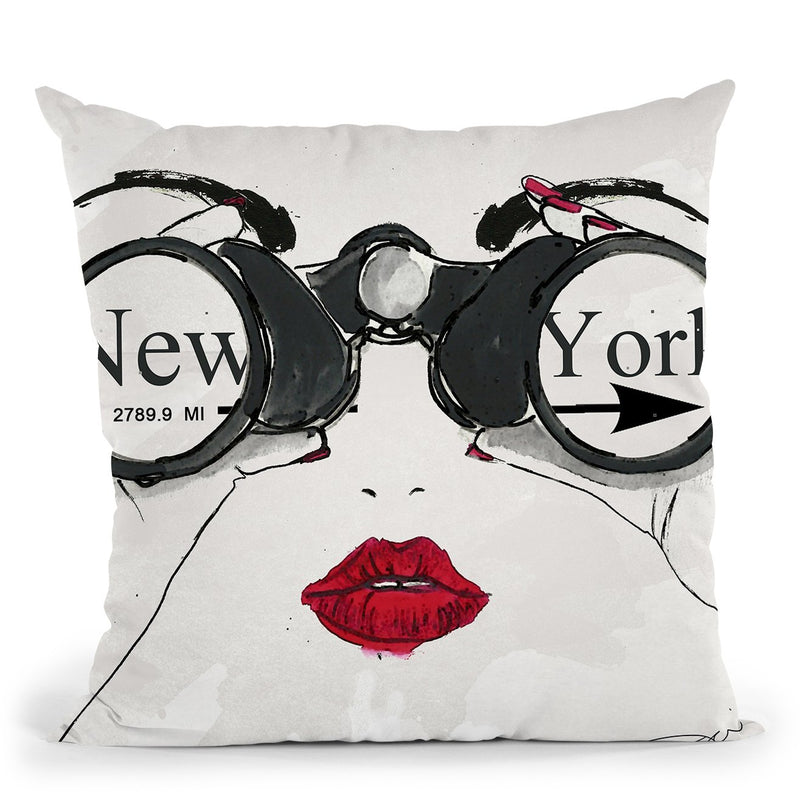 I See Nyc Throw Pillow by Jodi Pedri