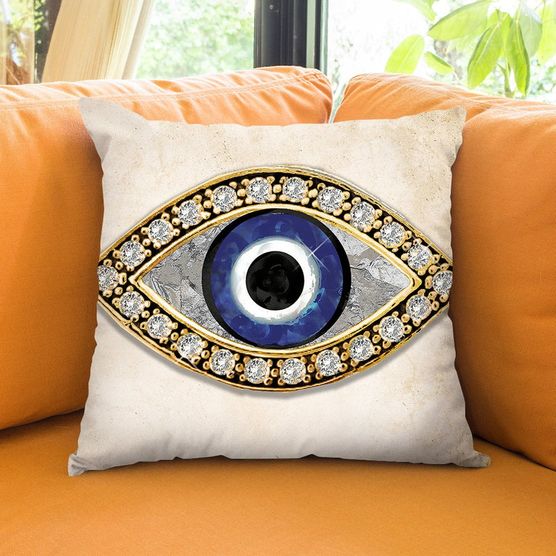 Evil Eye I Throw Pillow by Jodi Pedri