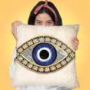 Evil Eye I Throw Pillow by Jodi Pedri
