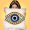 Evil Eye I Throw Pillow by Jodi Pedri