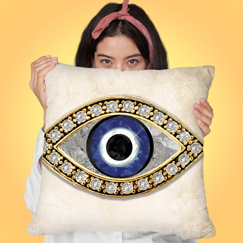 Evil Eye I Throw Pillow by Jodi Pedri