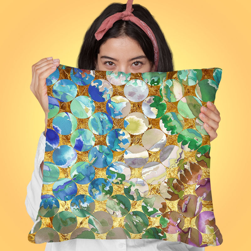 Pattern V Throw Pillow by Jodi Pedri