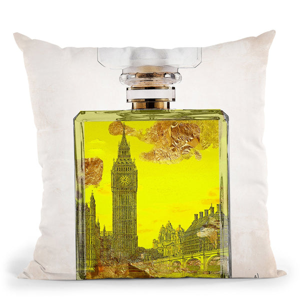 London Perfume Throw Pillow by Jodi Pedri