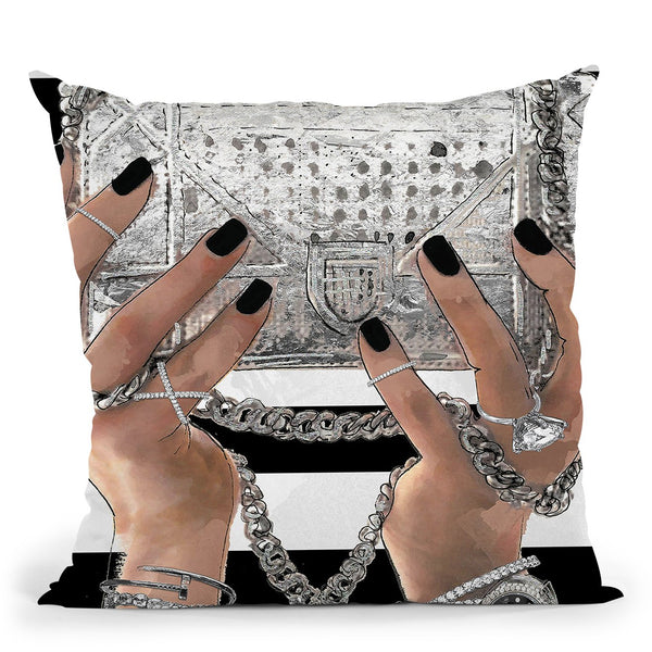 My Bag Dior Throw Pillow by Jodi Pedri