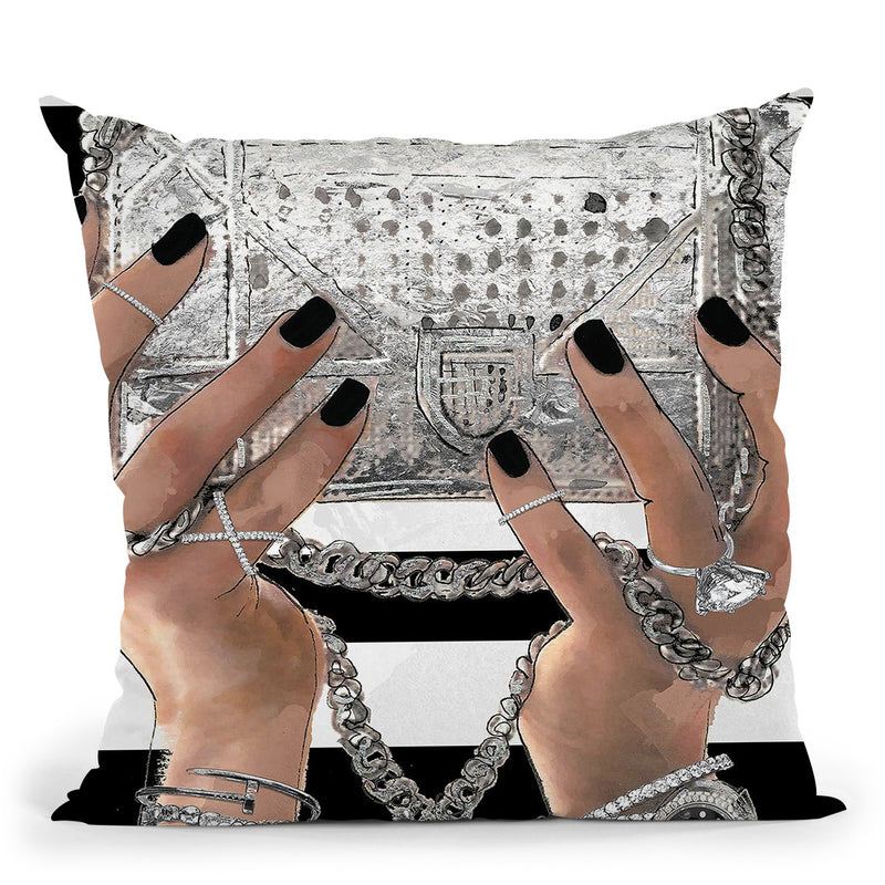 My Bag Dior Throw Pillow by Jodi Pedri