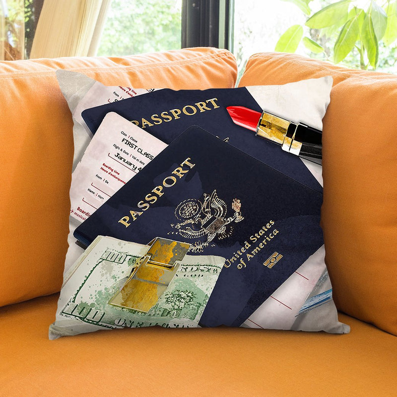 Away We Go Throw Pillow by Jodi Pedri