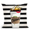 Obcessed Coffe Spill Throw Pillow by Jodi Pedri