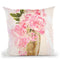 Pink Flowers Throw Pillow by Jodi Pedri