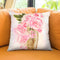 Pink Flowers Throw Pillow by Jodi Pedri