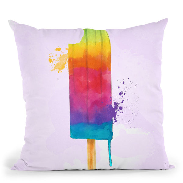 Popcicle Throw Pillow by Jodi Pedri