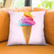 Rainbow Cone Throw Pillow by Jodi Pedri
