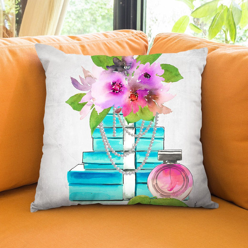Something Blue Throw Pillow by Jodi Pedri