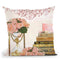 Spring Reading Throw Pillow by Jodi Pedri
