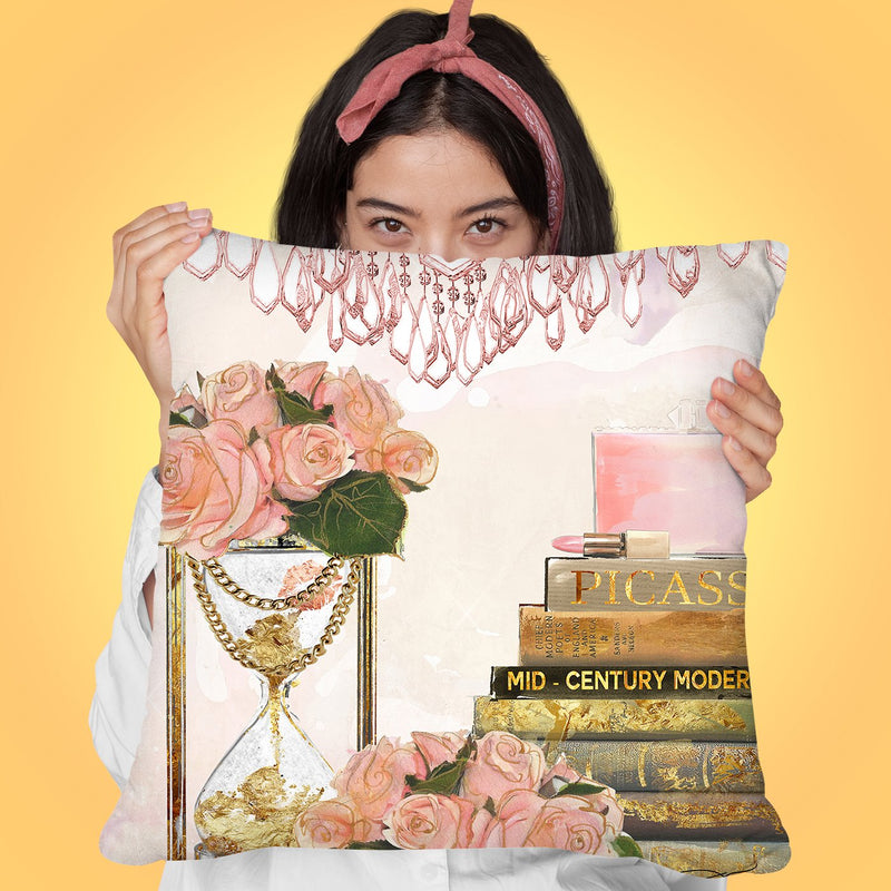 Spring Reading Throw Pillow by Jodi Pedri