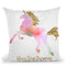 Unicorn Never Stop Throw Pillow by Jodi Pedri