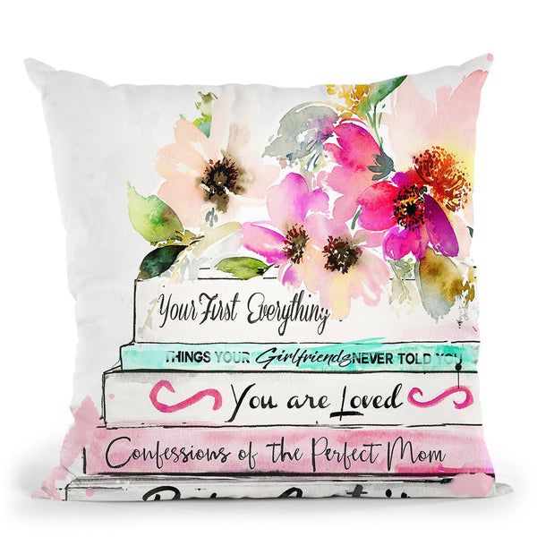 Baby Books I Throw Pillow by Jodi Pedri