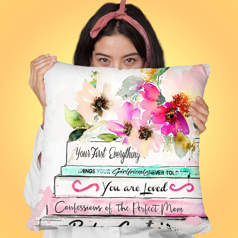 Baby Books I Throw Pillow by Jodi Pedri