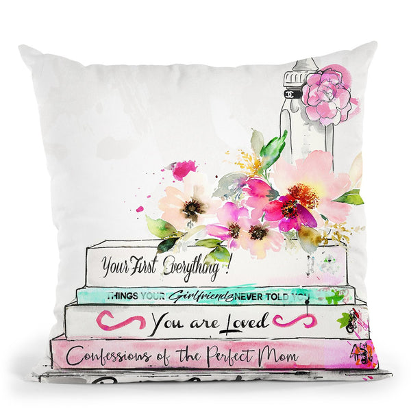 Baby Books Ii Throw Pillow by Jodi Pedri