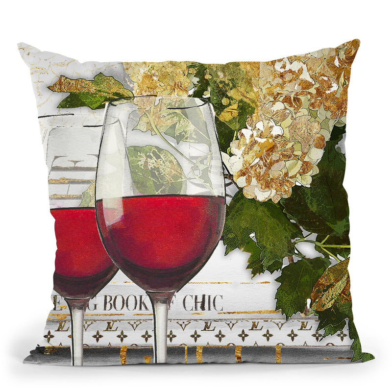 Book Club Throw Pillow by Jodi Pedri