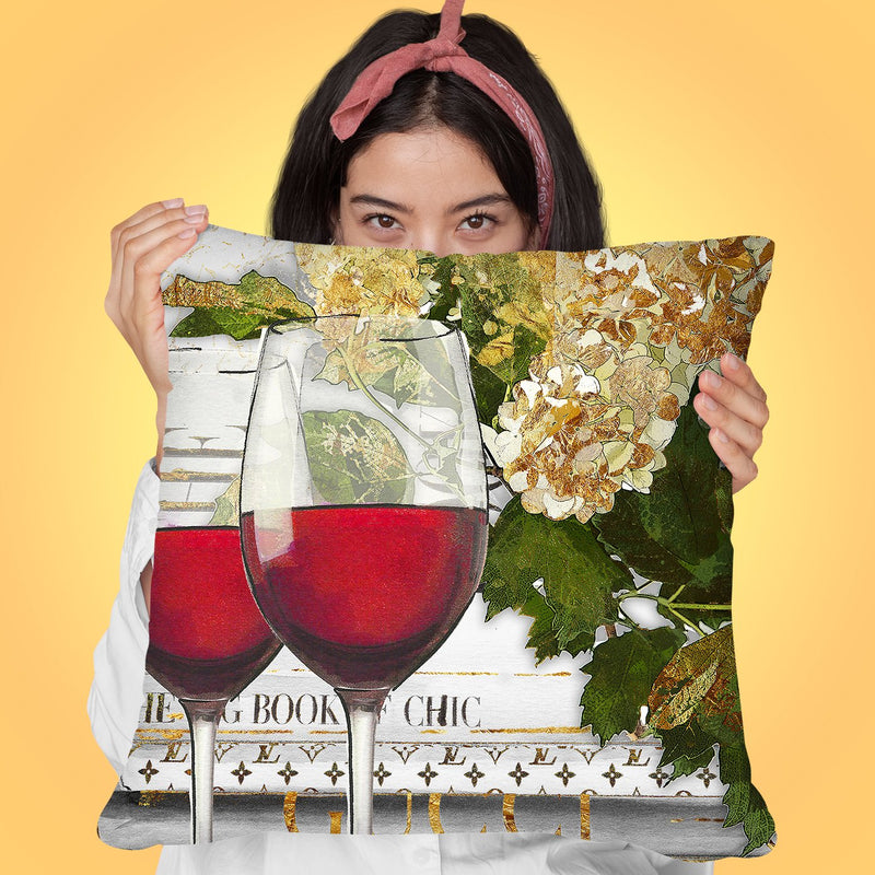 Book Club Throw Pillow by Jodi Pedri