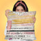 Books Layered Copy Throw Pillow by Jodi Pedri