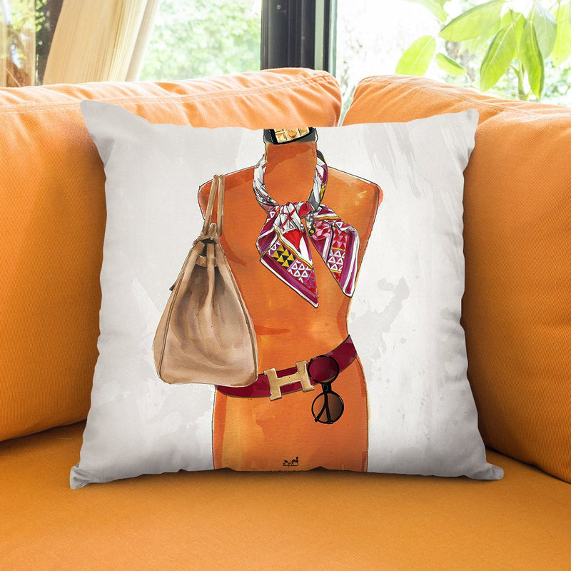 Dress For Success London Throw Pillow by Jodi Pedri