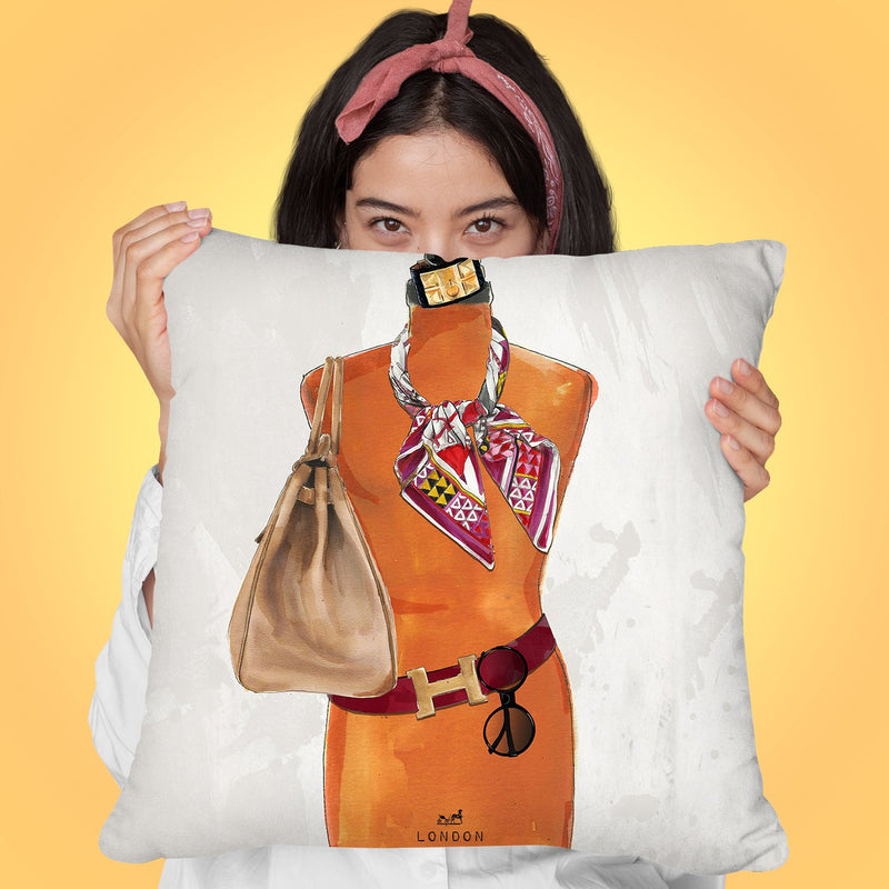 Dress For Success London Throw Pillow by Jodi Pedri