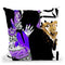 Kiss Me In Purple Throw Pillow by Jodi Pedri