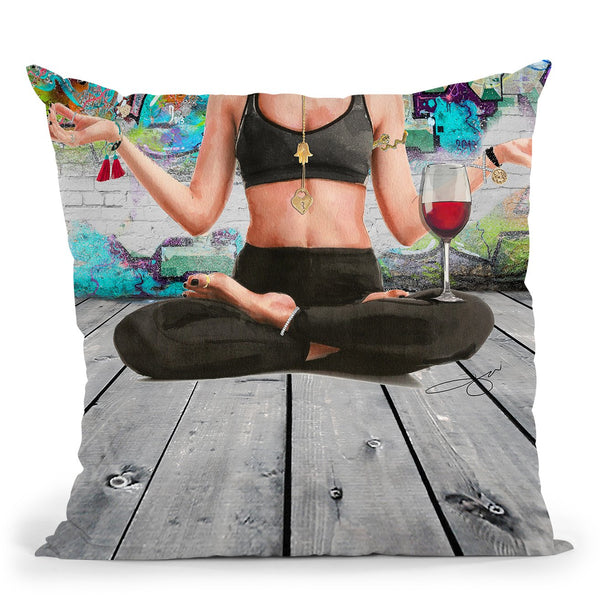 Let Thatit Go Throw Pillow by Jodi Pedri