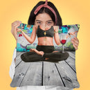 Let Thatit Go Throw Pillow by Jodi Pedri
