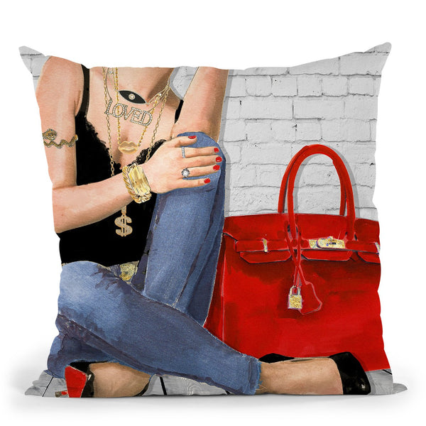 Loved I Throw Pillow by Jodi Pedri