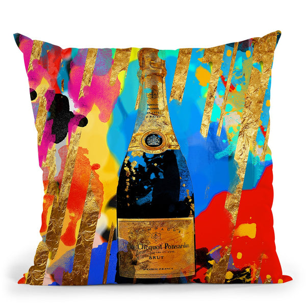 Poppin Bottles Throw Pillow by Jodi Pedri