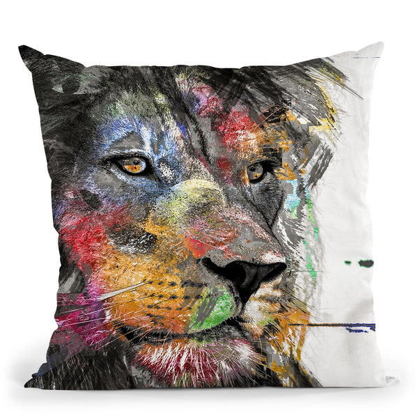 Leo In Color Throw Pillow by Jodi Pedri