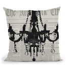 Times Chand White Throw Pillow by Jodi Pedri