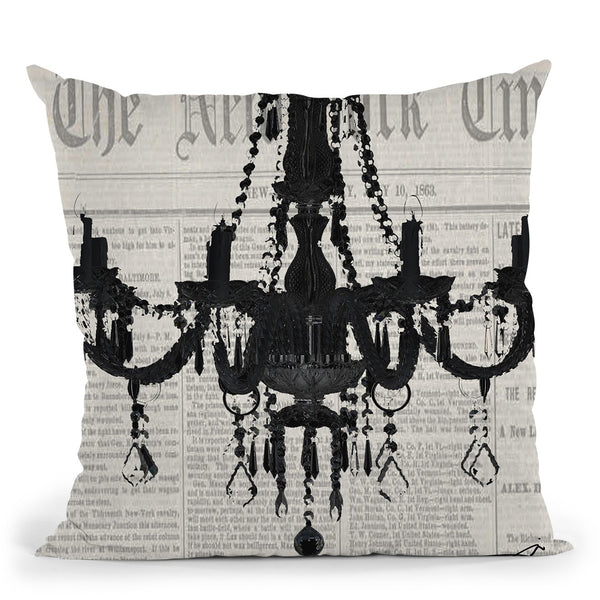 Times Chand White Throw Pillow by Jodi Pedri