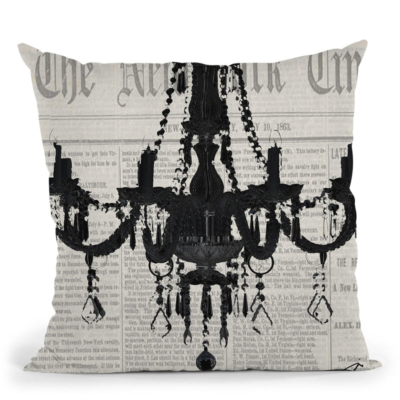Times Chand White Throw Pillow by Jodi Pedri