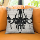 Times Chand White Throw Pillow by Jodi Pedri