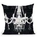 Times Chand Black Throw Pillow by Jodi Pedri