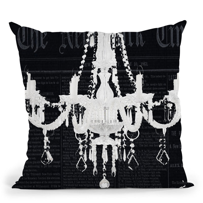 Times Chand Black Throw Pillow by Jodi Pedri