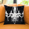 Times Chand Black Throw Pillow by Jodi Pedri